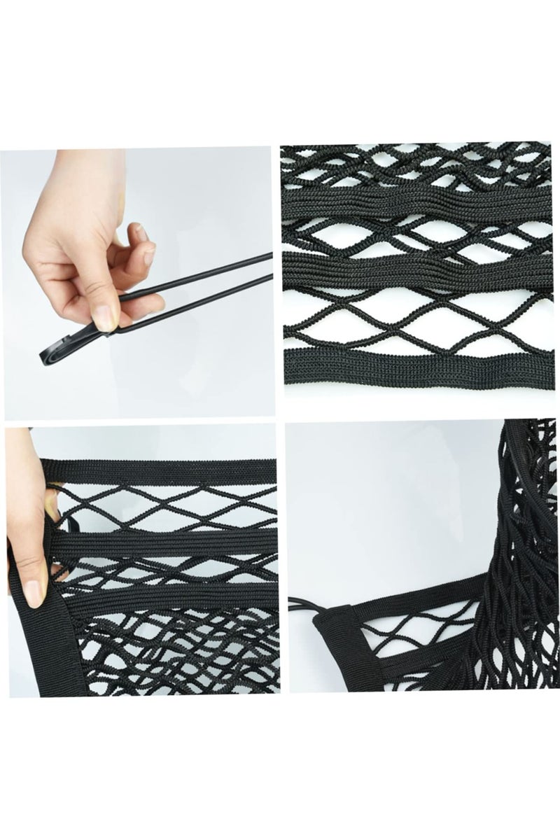 Car Storage Net,Storage Network of Car Seat,Elastic CarNet Pocket, Portable CarStorage Organiser Net,Barrier of Backseat Pet Kids - Image 4